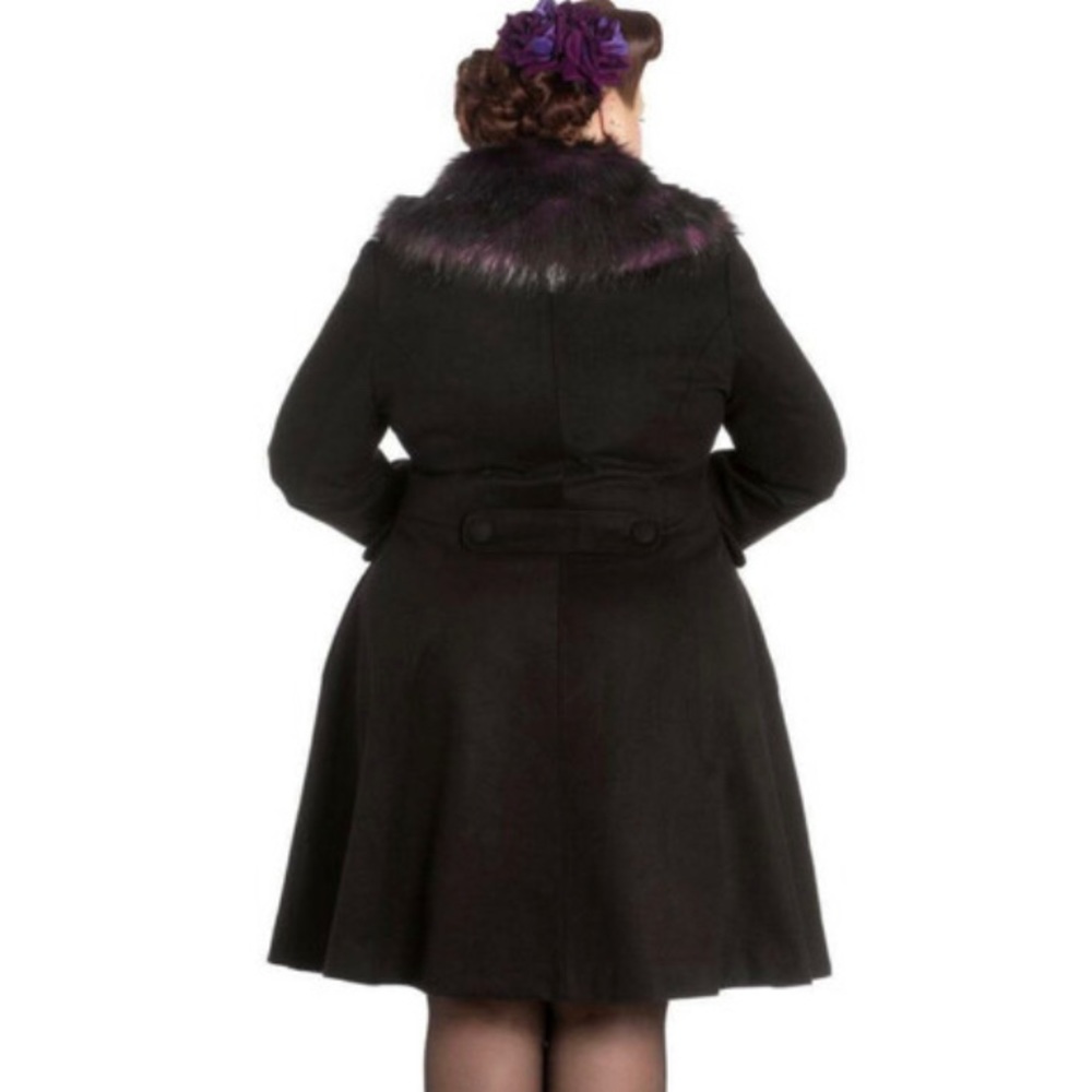 🛍️ MID-YEAR SALE 🛍️ 🐈‍⬛ Hell Bunny Rock Noir Coat - Picture 2 of 15